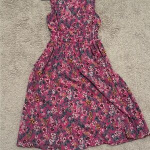 White House Black Market Pink Floral Dress